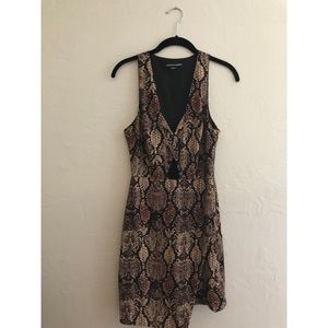 Bebe x Naven Snake Print Dress